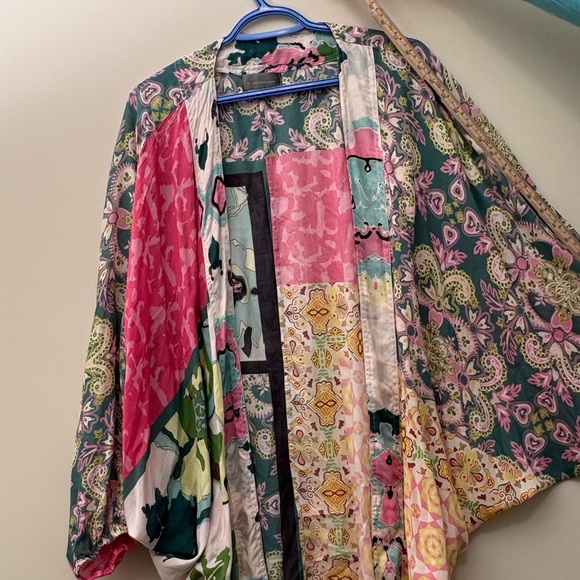 Anthropologie Multicolor Paisley Kimono - Picture 11 of 12